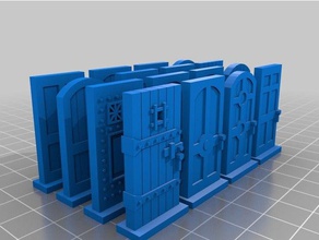 las mansiones de la locura puertas juguetes y accesorios juego 28mm puerta mazmorra del terreno los azulejos heroquest miniaturas warhammer quest 3d print model - Mito3D