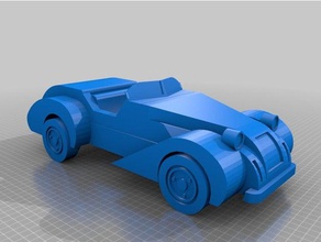 burton clásico 2cv basado kitkar vehículos 3d print model - Mito3D