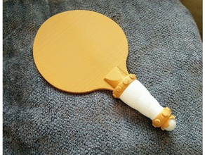 ping pong sword sport & outdoors awesome fierce hilt mideval paddle pingpong remix sports swords 3d print model - Mito3D