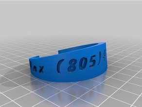 mi personalizar la pulsera las pulseras personalizado 3d print model - Mito3D