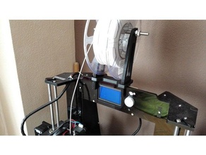 soporte filamento anet a6 Impresora 3d accesorios el de la titular impresora porta rollo bobinas apoyo bobine 3d print model - Mito3D