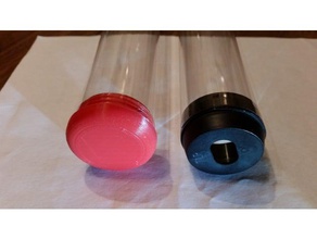 tubo fluorescente cap strumenti su misura di archiviazione del 3d print model - Mito3D