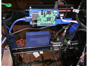 traseira pi monte anet a8 Impressora 3d de peças atualização raspberry caso 3d print model - Mito3D
