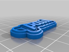 paul Schlüsselanhänger kundengebundene 3d print model - Mito3D