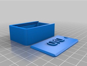 papá ronda de la tapa caja los contenedores personalizado 3d print model - Mito3D