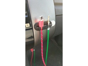 cord holder organization cable management car wrap plug prius 3d print model - Mito3D
