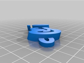 özelleştirilmiş iamburny benim v2 ceci Anahtarlık 3d print model - Mito3D