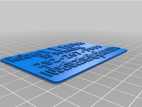 2 step-business-Karte office business-Karte 3d print model - Mito3D