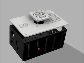 rampes arduino mega boîtier redux Imprimante 3d accessoires cas d'accès de montage du ventilateur 3d print model - Mito3D