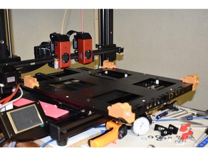 ajustable de la impresión 3d cama montaje La en nivelación se calienta el monte imprimible herramientas cuña 3d print model - Mito3D
