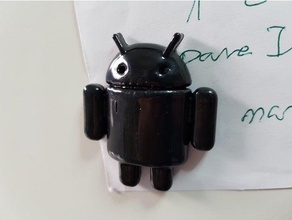 tiny android aimant de l'organisation logo réfrigérateur un l'aimant 3d print model - Mito3D