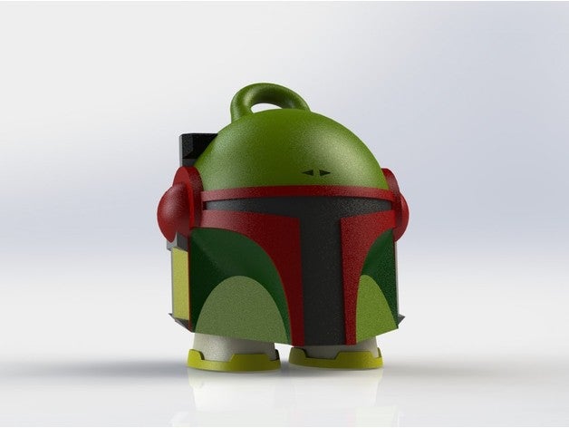 marvin fett giocattolo & accessori di gioco boba casco keychain star wars 3D print model - Mito3D