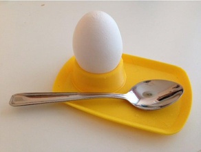 eggplate v3 cozinha e sala de jantar ovo eggcup titular placa 3d print model - Mito3D