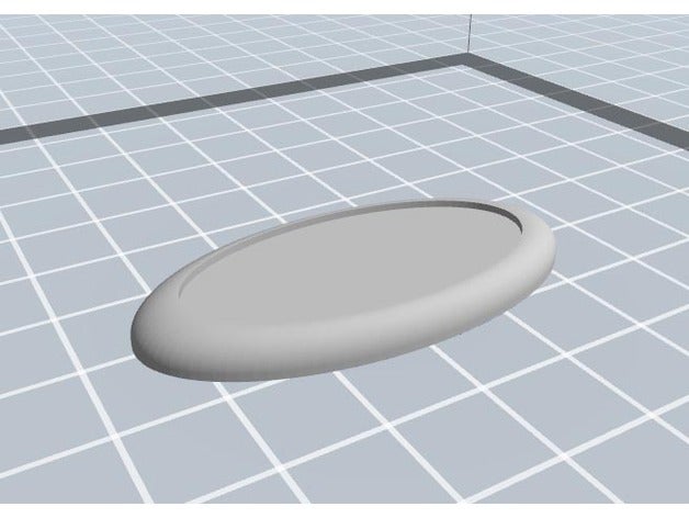 oval lipped base wargaming miniatures toy & game accessories 3D print model - Mito3D