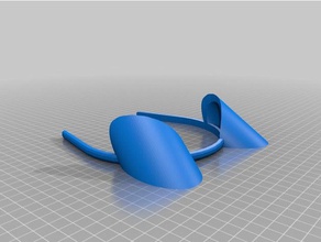 my rounder headband optional ears protest accessories customized 3d print model - Mito3D