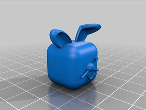 mignon cubimal lapin L'impression 3d tellement 3d print model - Mito3D