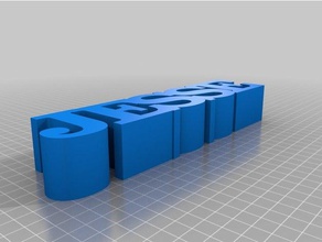 jesse palabra arte las esculturas personalizado 3d print model - Mito3D