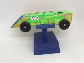 pinewood derby car stand hobby cub scouts 3d print model - Mito3D