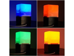cubo de la lámpara decoración e27 lampe el led luz del lifx iluminación las luces 3d print model - Mito3D