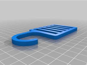 meine angepasste tie hanger - parametrische Haushalt kundengebundene 3d print model - Mito3D