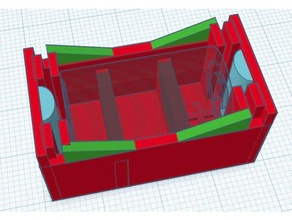 cr2 compartimiento de la batería electrónica litio 3d print model - Mito3D