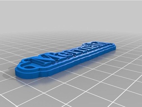 Meerjungfrau-tag Schlüsselanhänger kundengebundene 3d print model - Mito3D