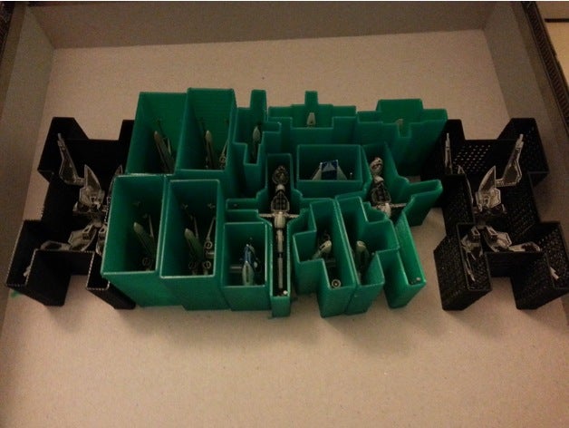 star wars x-wing miniaturen Schiff Lagerung Spielzeug & game Zubehör storage 3D print model - Mito3D