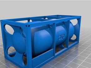 o gauge chemischen container 20ft hobby intermodal lionel Modelleisenbahnen o-Skala Züge 3d print model - Mito3D