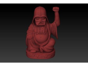 darth vader lucky buddha people 3d print model - Mito3D