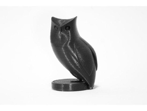 coruja animais escultura brinquedo 3d print model - Mito3D