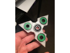 triangle spinner gadgets 22mm engineering fidget toy 3d print model - Mito3D