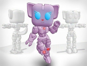 kawaibot kitty tinkerplay thingmaker action-Figur bereit Tests Bau-Spielzeug 3d print model - Mito3D