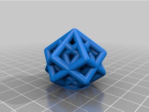 lattice cube torture test - mini math art customized 3d print model - Mito3D