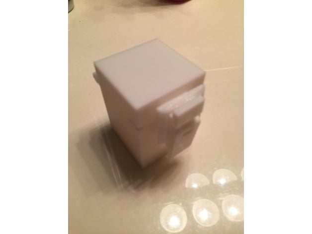 trava da caixa do agregado familiar a fechar dobradiça seguros 3D print model - Mito3D