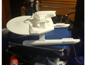 tos styled miranda vehicles federation starship startrek star trek 3d print model - Mito3D