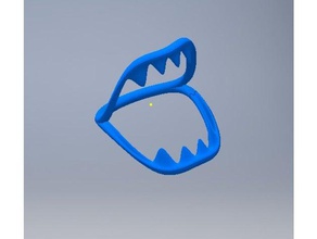 shark bite ring Ringe Biss Beißring Hai 3d print model - Mito3D