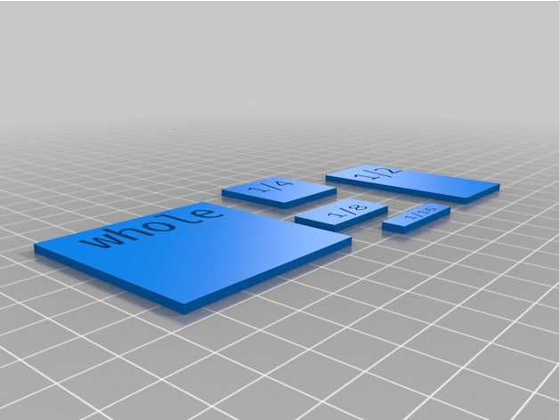 diviser des fractions les mathématiques 3D print model - Mito3D