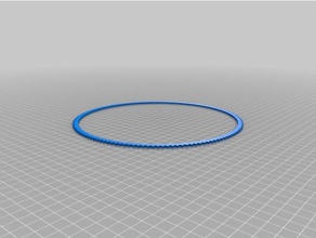 135t htd pulley thin ring 2mm 3d printer parts customized 3d print model - Mito3D