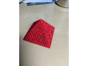 my customized maze pyramid generator - easy style toys & games 3d print model - Mito3D
