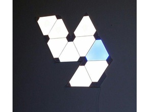 nanoleaf aurora suportes de parede do agregado familiar diodo emissor luz monte a montagem em painel triângulo na montado 3d print model - Mito3D