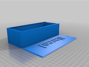marcel couvercle de la boîte les conteneurs personnalisé 3d print model - Mito3D