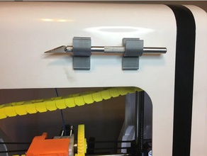 hobby knife hooks 3d printer accessories holder hook pla robo3d robo 3d print model - Mito3D