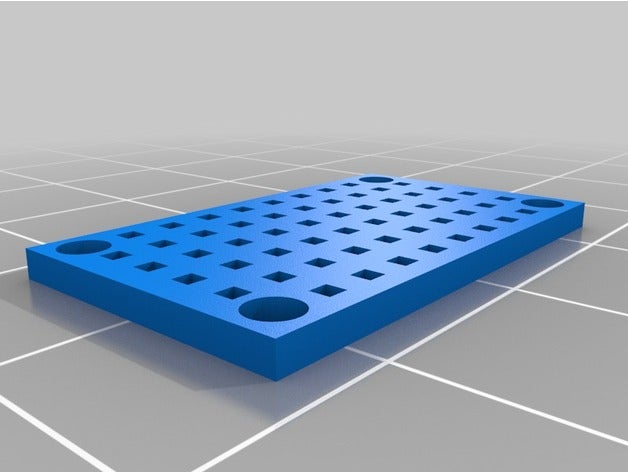 paramétrico perfboard la electrónica 3D print model - Mito3D