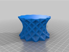 vase diabolo decor customized 3d print model - Mito3D