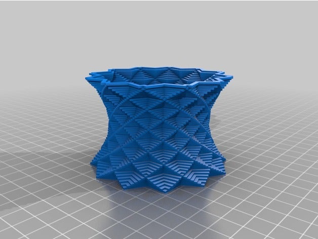 vase diabolo hollow decor customized 3D print model - Mito3D