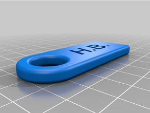 annette chave de cadeia os acessórios personalizado 3d print model - Mito3D