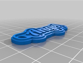 angel 2mm keychains customized 3d print model - Mito3D