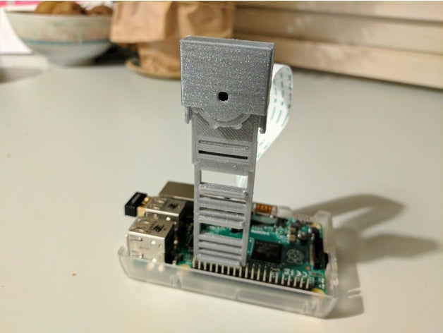 raspberry pi camera v2 focusable support de tête l'électronique 3D print model - Mito3D