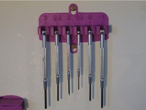 mini screwdriver holder tool holders & boxes 3d print model - Mito3D