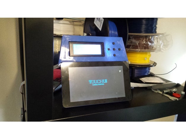 anet lcd integración pi de 7 pulgadas pantalla táctil Impresora 3d las piezas a8 la 3D print model - Mito3D